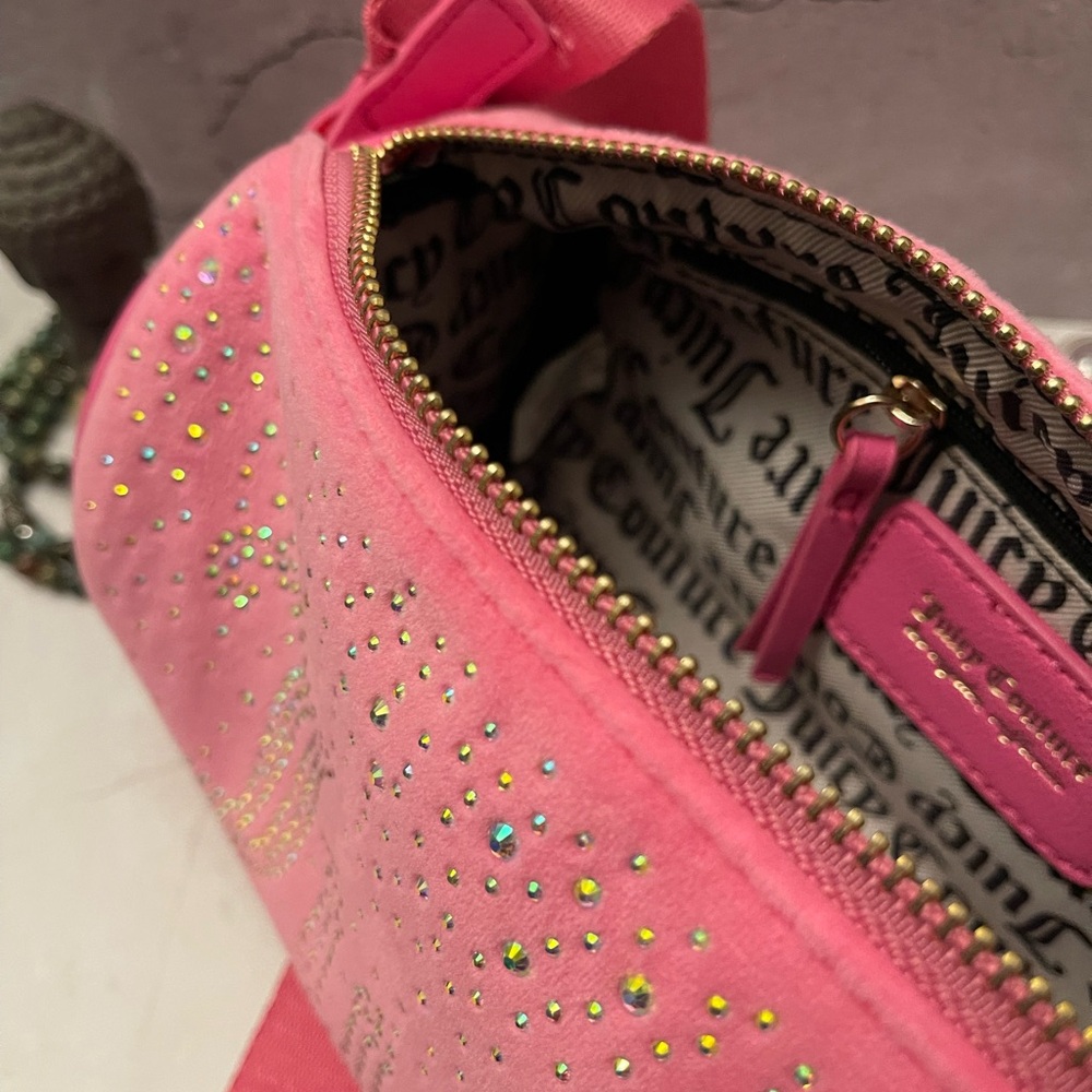 ❌SOLD JUICY COUTURE LET IT SHINE ROLL BAG JUICY PINK  NWOT - Picture 14 of 15